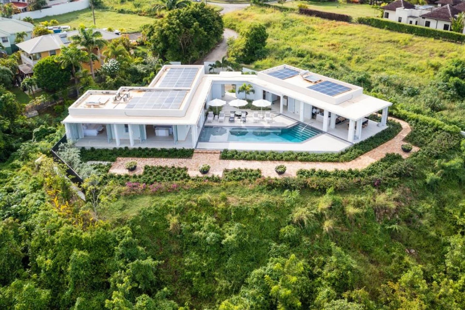Incredible views of sea from the pool - Cool Breeze villa