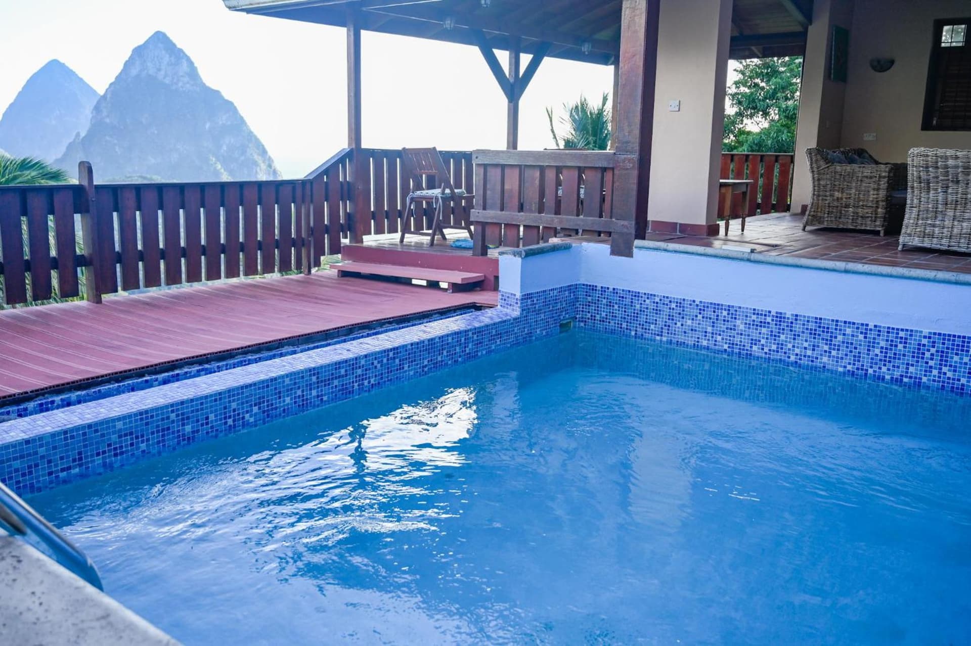 Piton Villa Deck