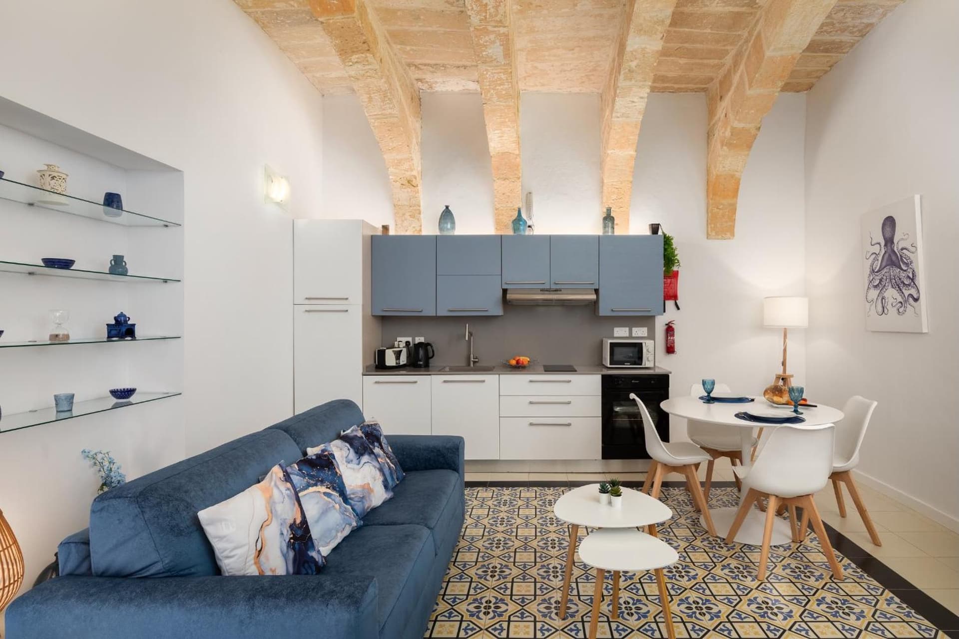 Modern Traditional Apartment with Maltese Internal Court Yard - Designed with Traditional Stone and Tiling