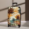 PalapaVibez Brown Palm Tree's Suitcase