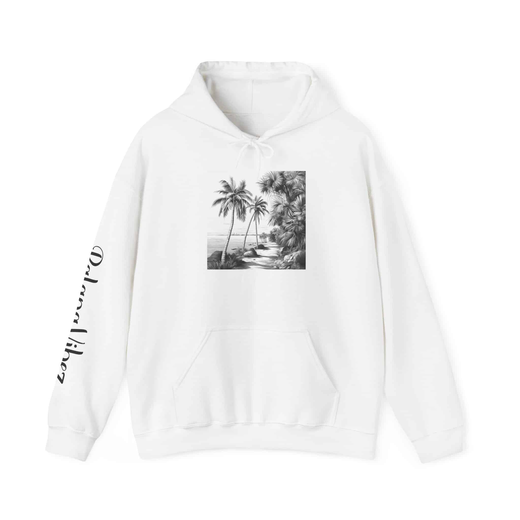 PalapaVibez Sketch Palms Hoodie