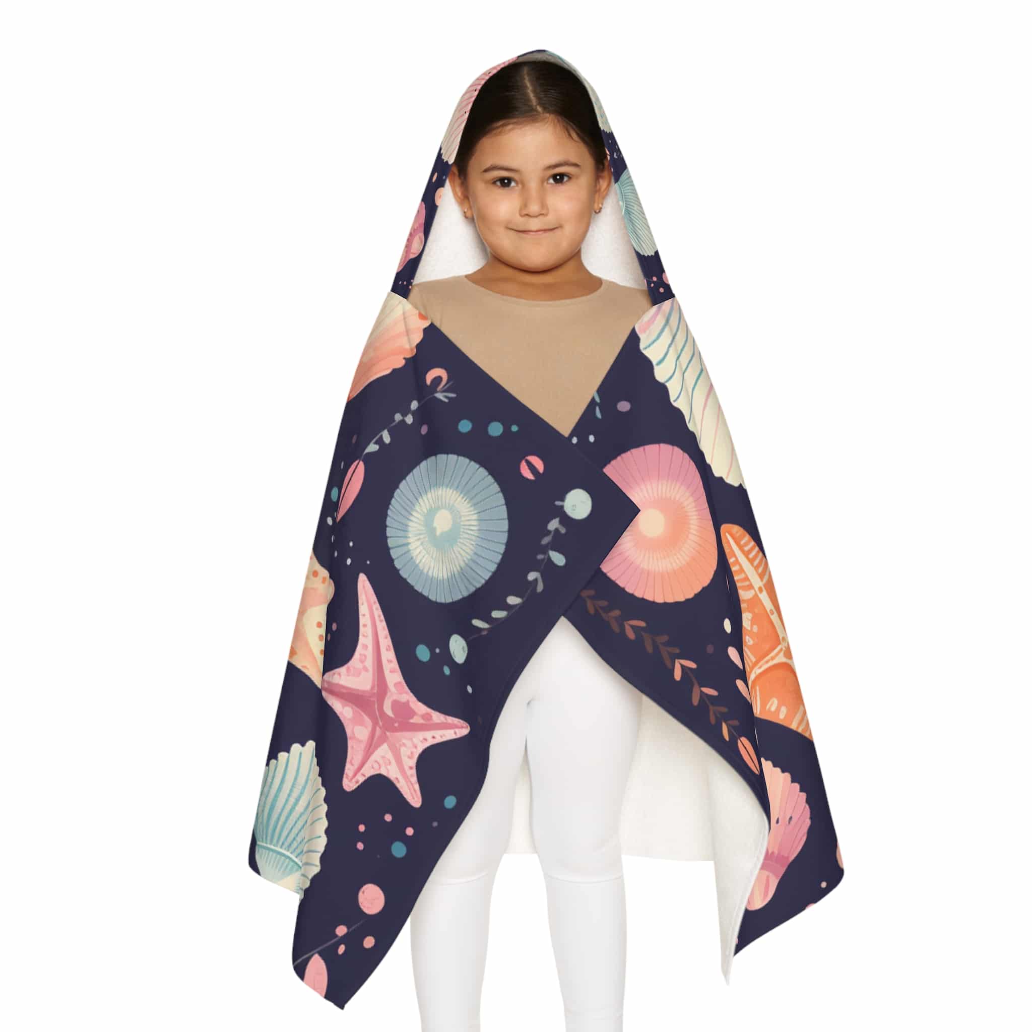 PalapaVibez Seashell Dreams Youth Hooded Towel