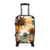 PalapaVibez Brown Palm Tree's Suitcase