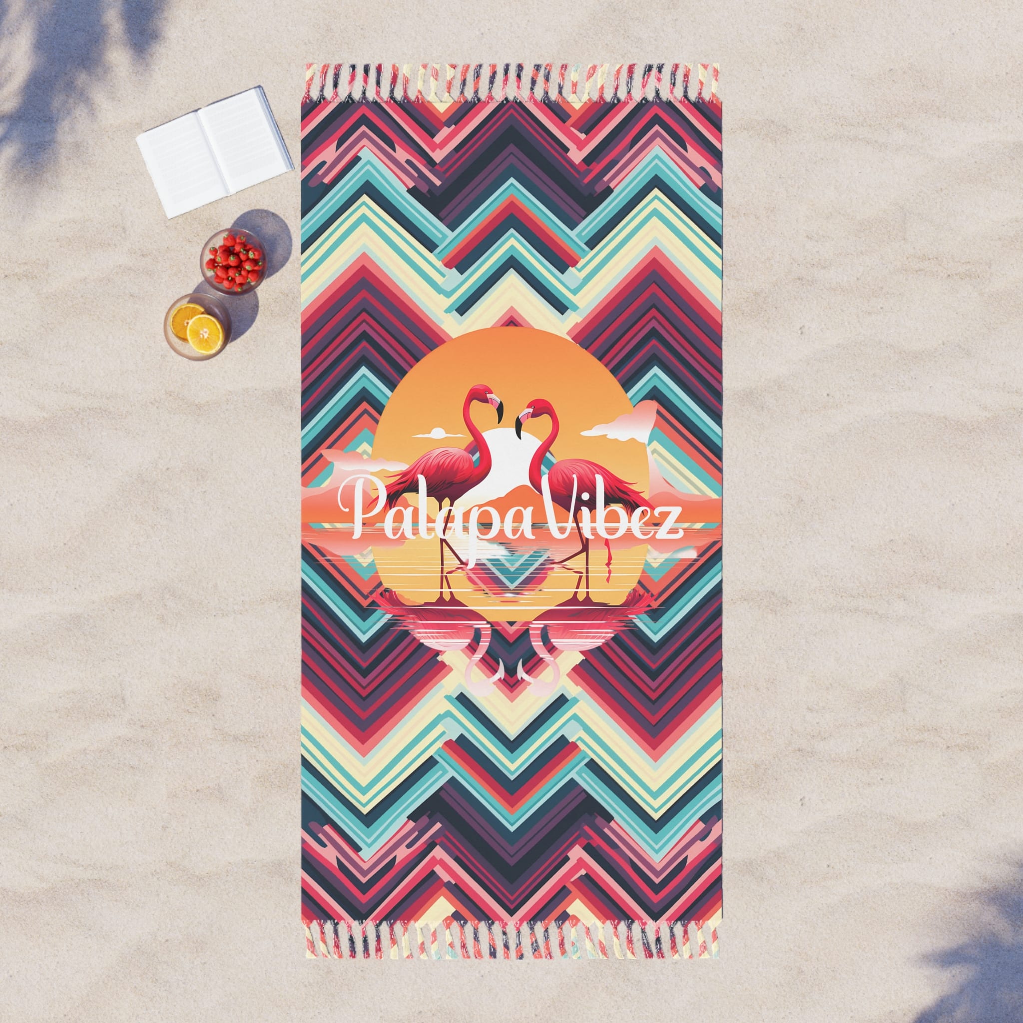 PalapaVibez Flamingo Mirage Beach Cloth