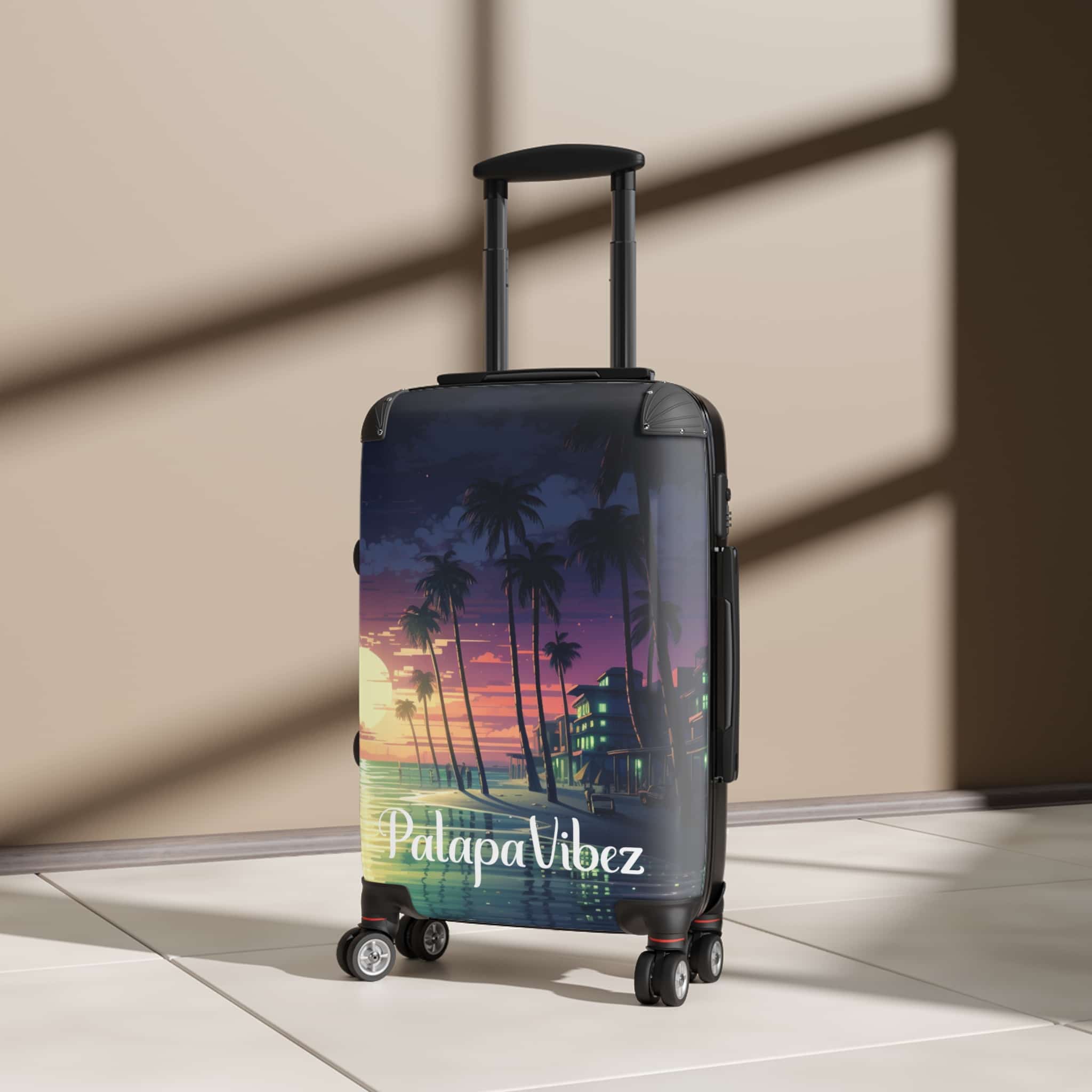 PalapaVibez Pixel Sunset Vibe Suitcase