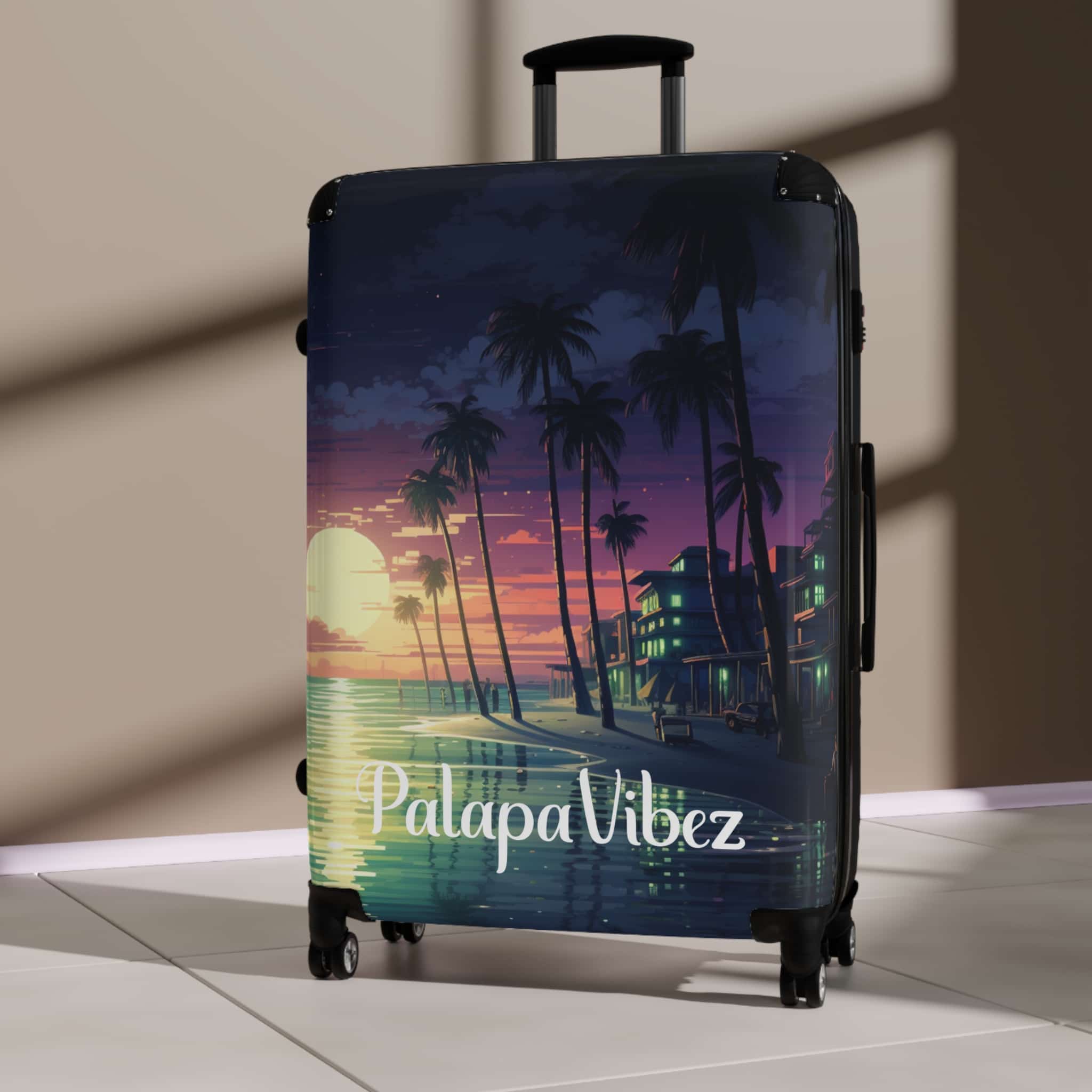 PalapaVibez Pixel Sunset Vibe Suitcase