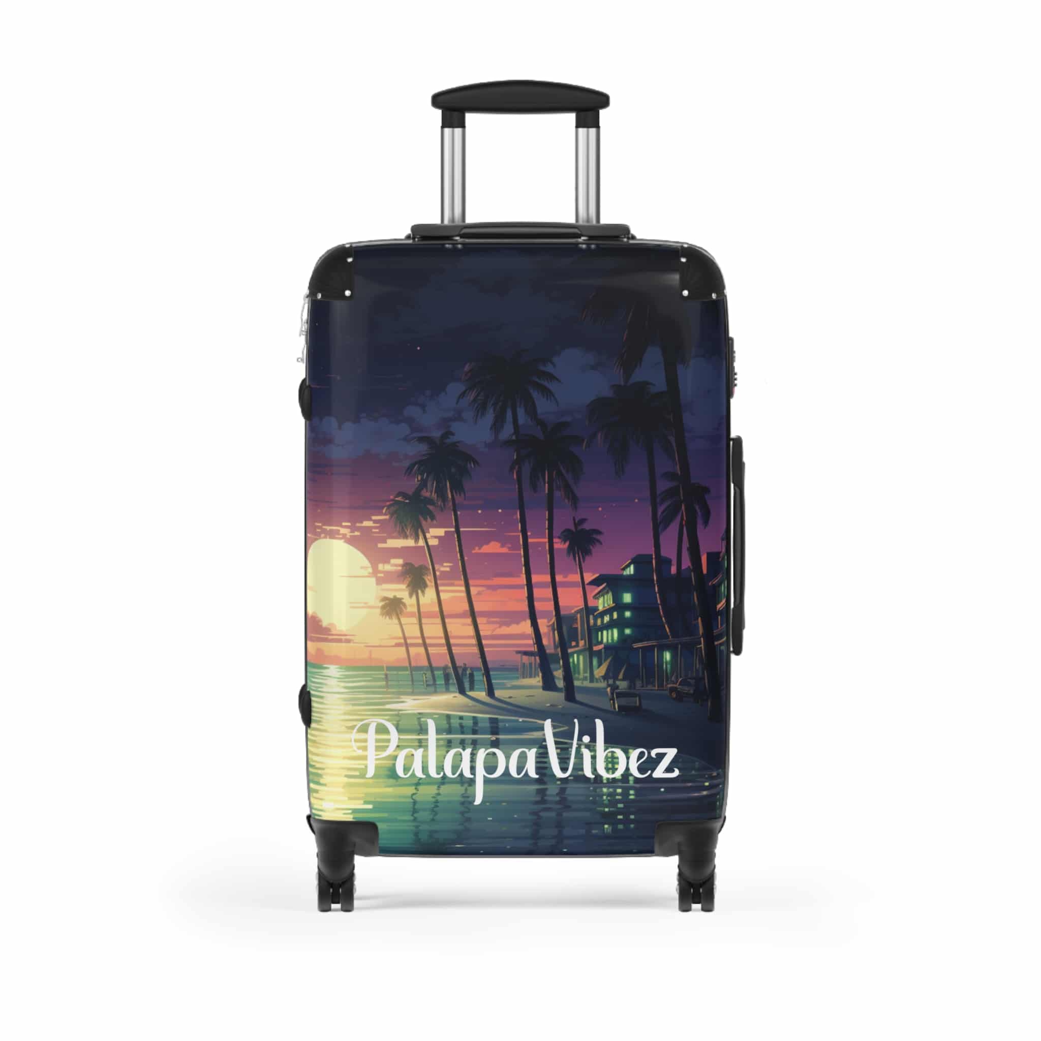 PalapaVibez Pixel Sunset Vibe Suitcase