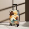 PalapaVibez Brown Palm Tree's Suitcase