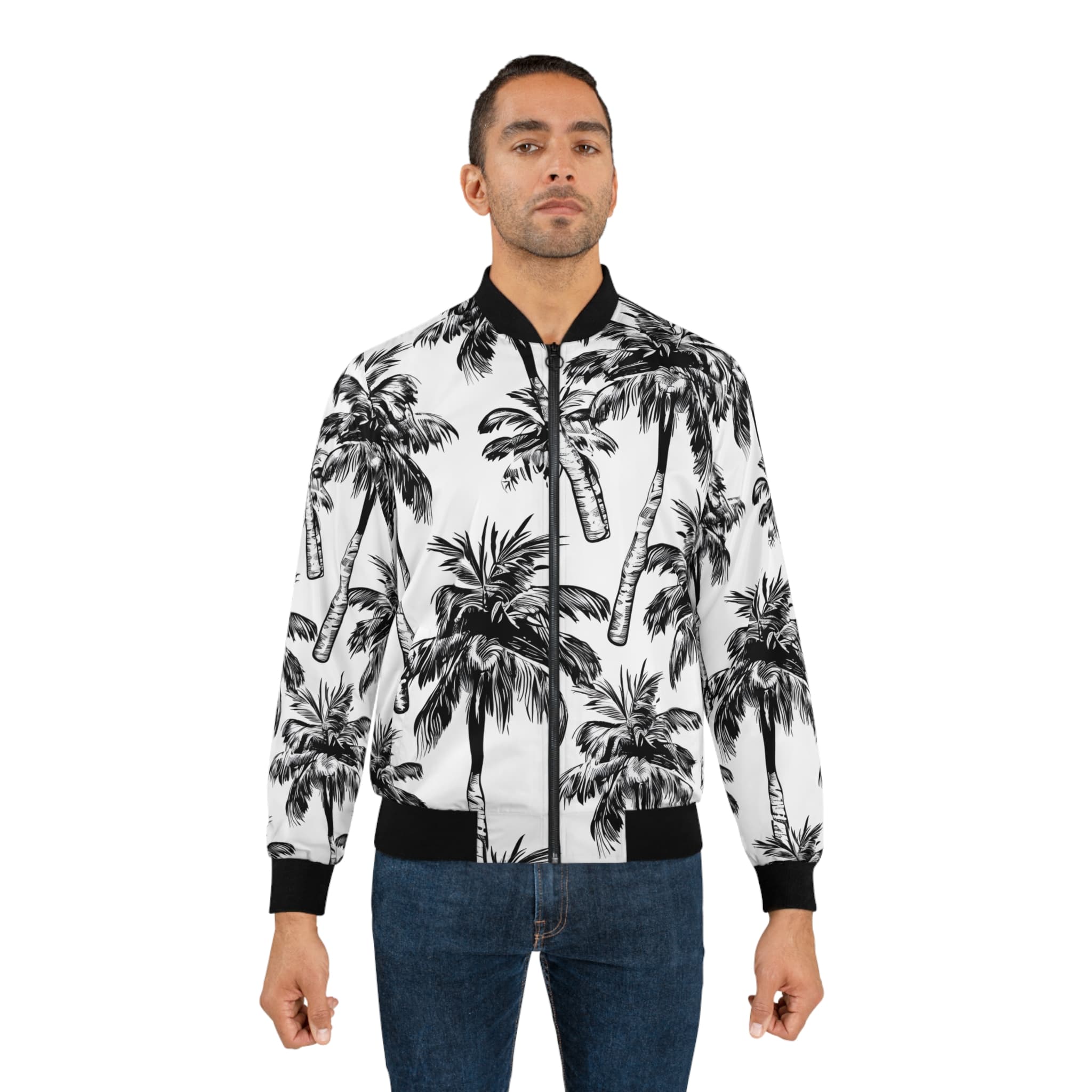 PalapaVibez Monochrome Bomber Jacket