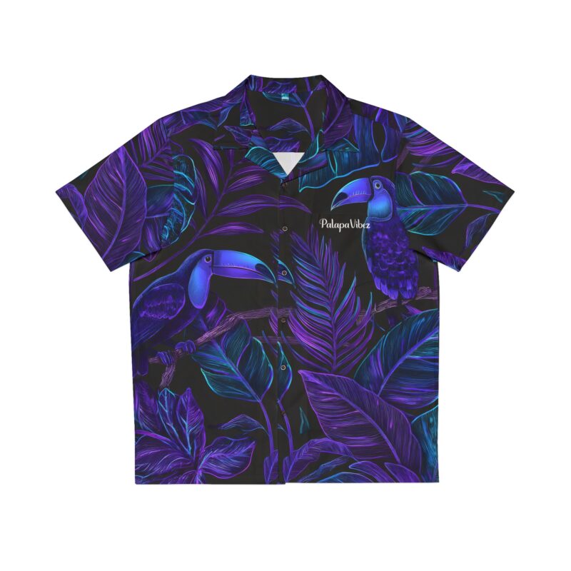 PalapaVibez Violet Toucan Hawaiian Shirt