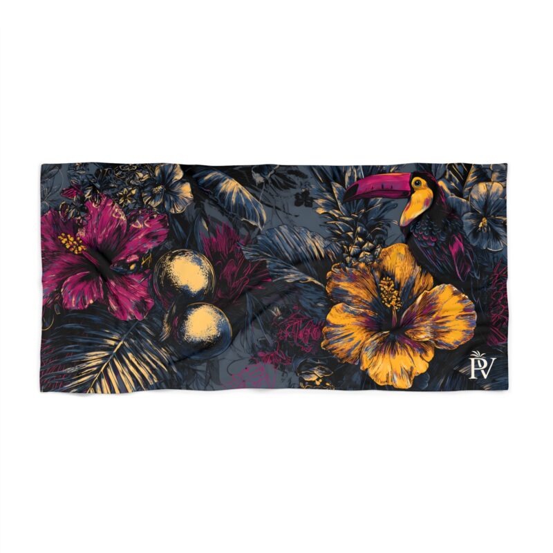 PalapaVibez Golden Toucan Beach Towel