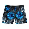 PalapaVibez Vibrant Blue Flower Swim Shorts