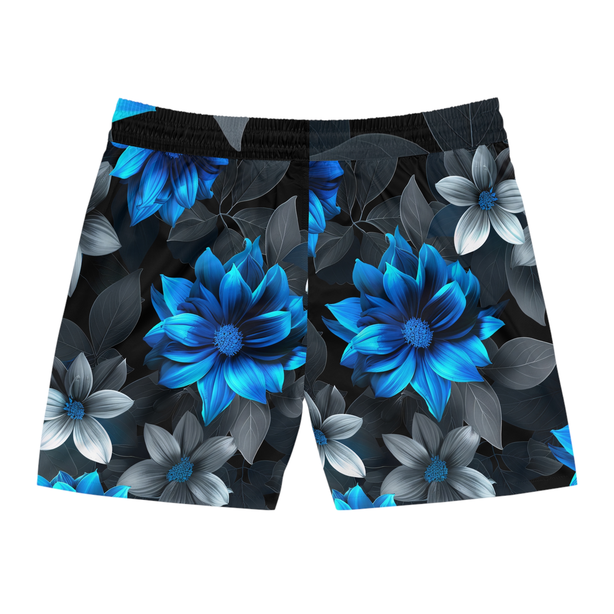 PalapaVibez Vibrant Blue Flower Swim Shorts