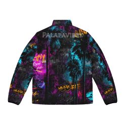 PalapaVibez Graffiti City Mens Puffer Jacket