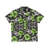 PalapaVibez Vibrant Green Flower Hawaiian Shirt
