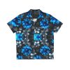 PalapaVibez Vibrant Blue Flower Hawaiian Shirt